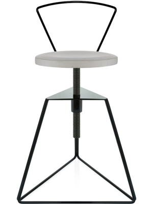 The Camp Stool With Backrest - Ecru