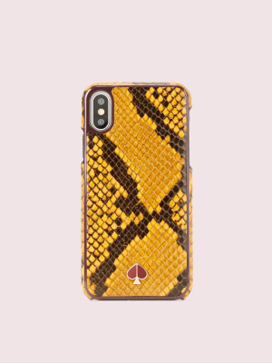 Snake Embossed Iphone Xs Case