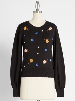 Wildest Wildflower Dreams Pullover Sweater