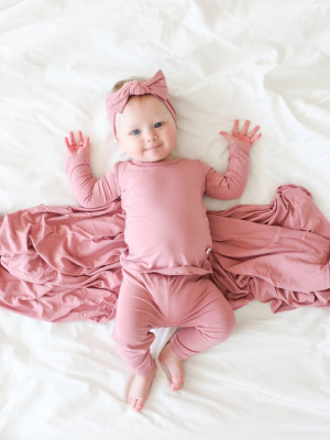 Dusty Rose Long Sleeve Pajamas