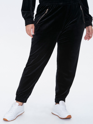 Plus Size Velour Joggers