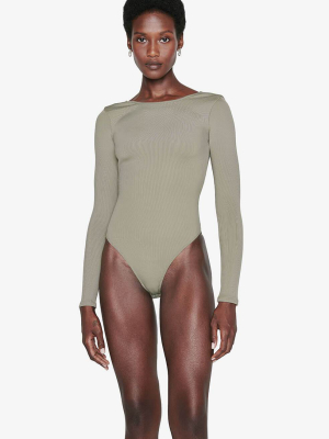 Lane Bodysuit - Green Khaki