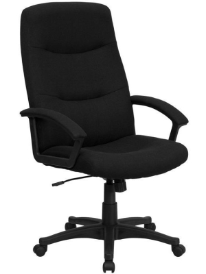 Black Fabric Office Chair