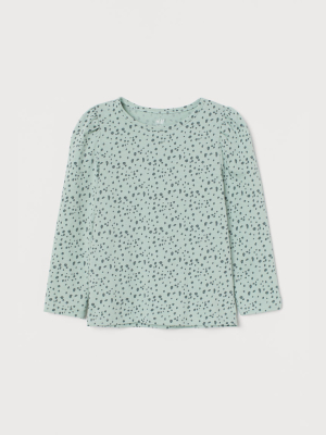 Puff-sleeved Top