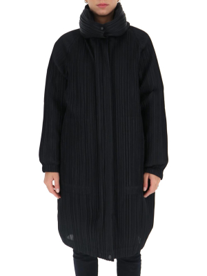 Pleats Please By Issey Miyake Pleated Duffle Coat