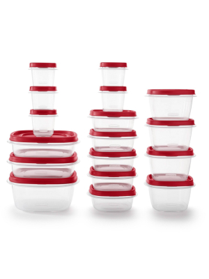 Rubbermaid 34pc Plastic Food Storage Container Set