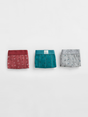 Three-pack Of Printed Boxers