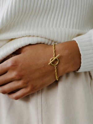 Naya Toggle Bracelet, Gold