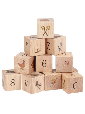 Konges Wooden Alphabet Blocks