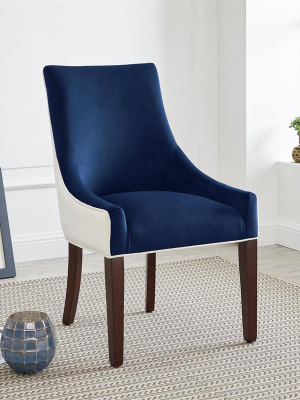 Jolie Upholstered Dining Chair -navy Blue - Comfort Pointe