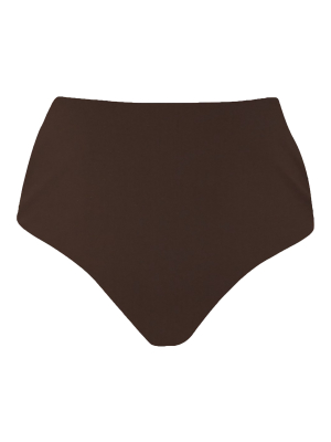 Espresso High-waist Cheeky Bikini Bottom