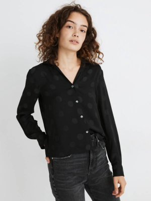 Jacquard Dot Pajama Shirt