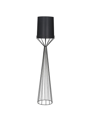 Noir Portal Black Floor Lamp A