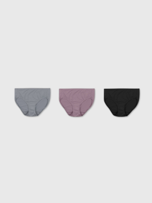 Hanes Women's 3pk Renew Microfiber Modern Briefs - Assorted