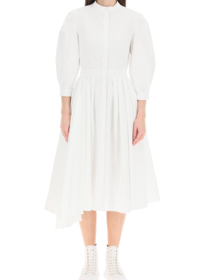 Alexander Mcqueen Asymmetric Hem Shirt Dress