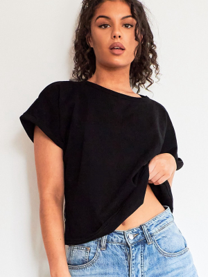 Black Low Arm T Shirt