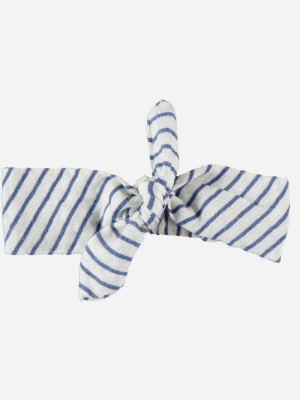 Striped Cotton-linen Headband | Bean's Barcelona