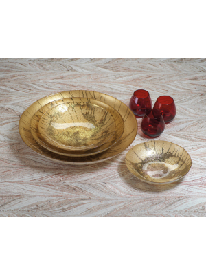 Golden Pearl Metallic Watercolor Bowls