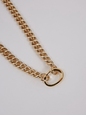 Presa Necklace In Brass