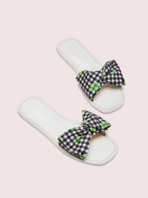 Bikini Bow Slide Sandals