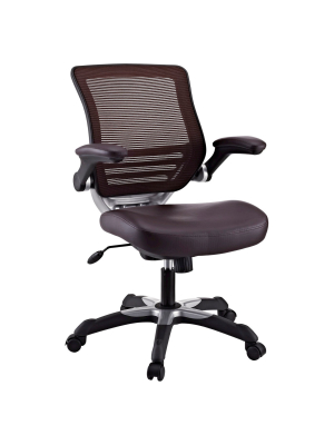 Office Chair Modway Dark Brown