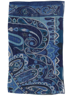 Etro Paisley Print Scarf