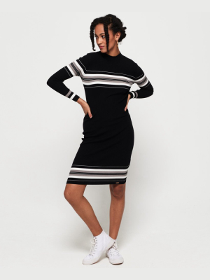 Hallie Stripe Midi Dress