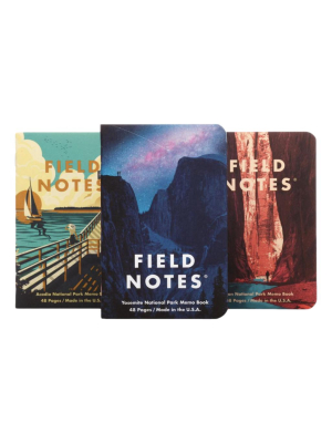 Field Notes National Parks - Acadian, Zion, Yosemite