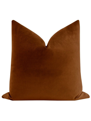 Society Velvet Cognac Pillow