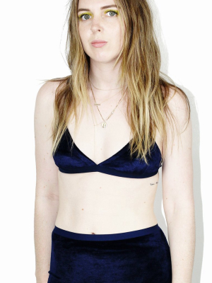 Mississippi Bra – Midnight Blue Velour