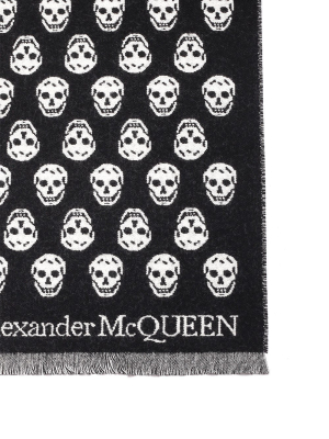 Alexander Mcqueen Allover Skull Scarf