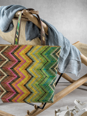 Mia All Purpose Bag - Multicolor Zigzag