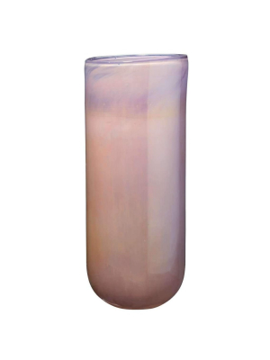 Vapor Vase In Metallic Lavender