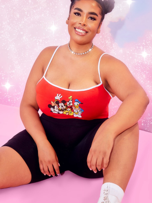 Plus Red Disney Strappy Bodysuit