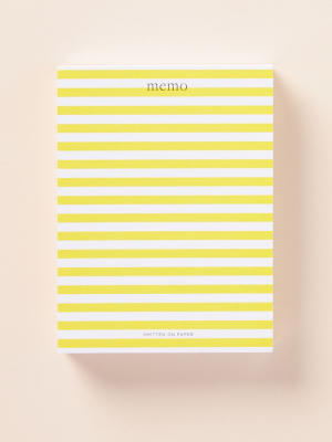 Striped Memo Pad