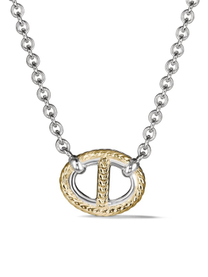 Vienna Single Link Necklace With 18k Gold