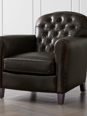 Eiffel Tufted Leather Chair