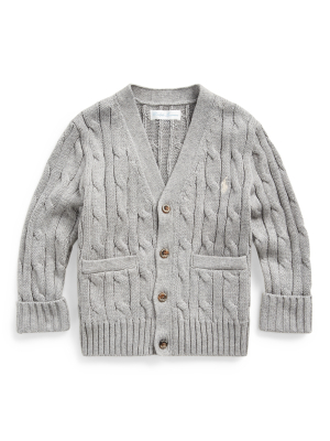 Cable-knit Cotton Cardigan