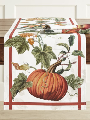 Harvest Pumpkin Table Runner
