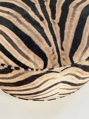 The Forsyth Cloud Ottoman In Zebra Hide