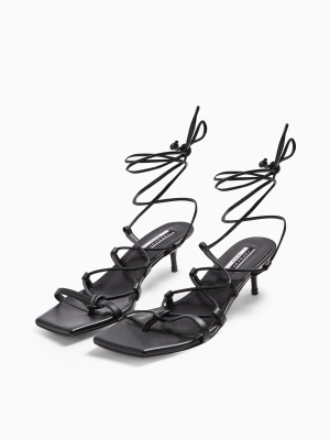 Considered Viola Vegan Black Heel Sandals