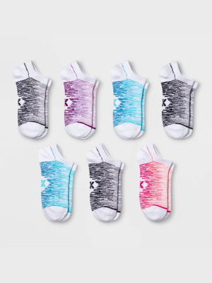 Women's Lightweight Ombre 6+1 Bonus Pack No Show Athletic Socks - All In Motion™ 4-10