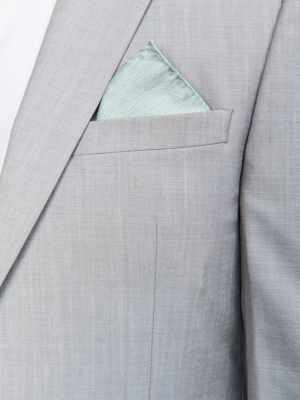 Sam Pocket Square ~ Silver Sage Solid