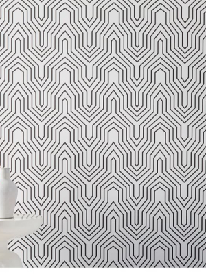 Drop It Modern Labyrinth Removable Wallpaper