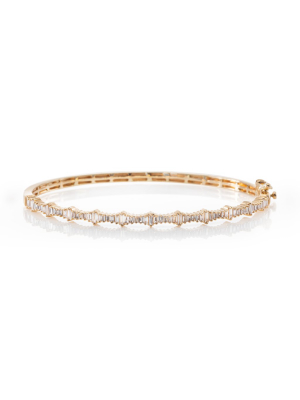 Heartbeat Baguette Bangle