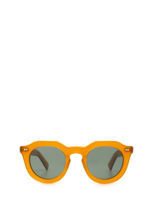 Lesca Toro Round Frame Sunglasses