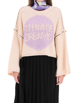 Raf Simons Teenage Dreams Intarsia Knit Jumper