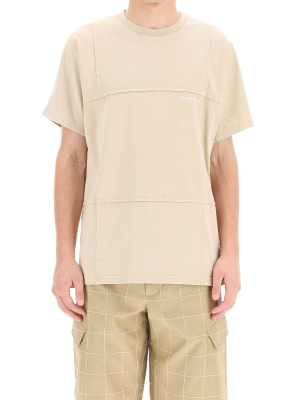 Jacquemus Carro Checked Top Stitches T-shirt