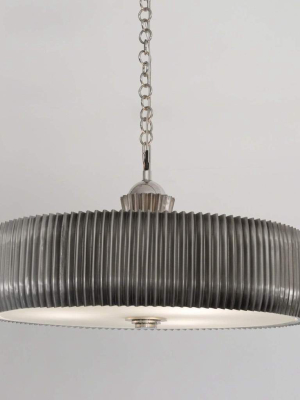 Global Views Crimp Chandelier Antique Nickel