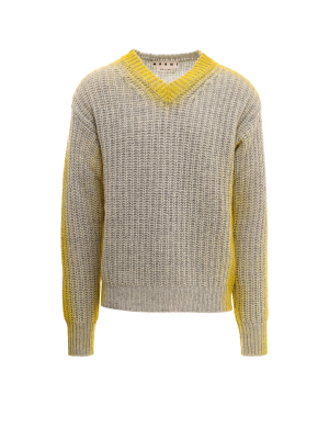 Marni Contrast Detail Knit Jumper